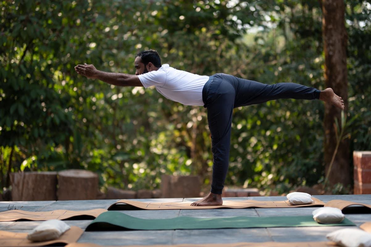 Morning Yoga in the Forest